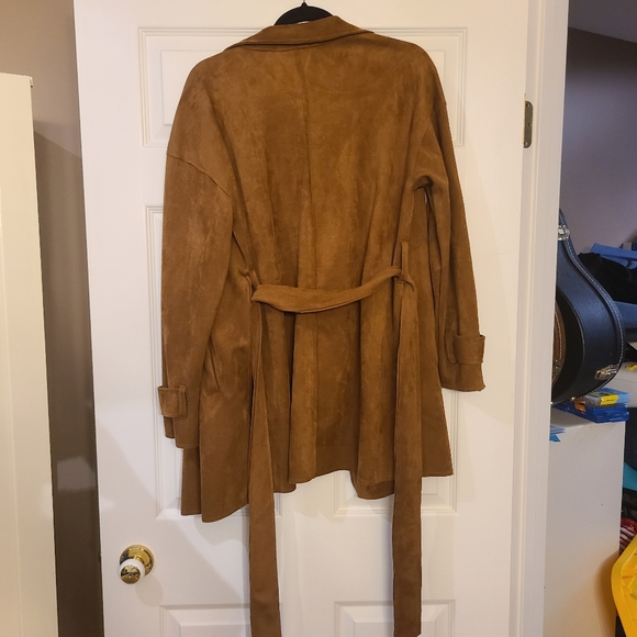 3/$75 - NWOT - Brown Suede Jacket - Black Tape - L - Picture 5 of 5